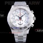Perfect Replica JF New Style Rolex YachtMaster ii 44mm White Dial Swiss 7750 Watches
